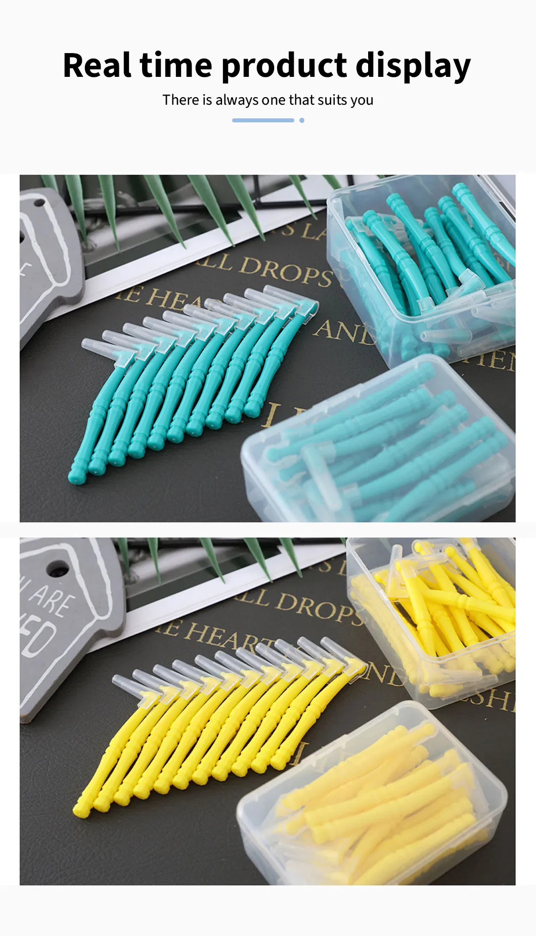 L Набор межзубных кистей Поддержка по прямой цене с фабрики Пользовательские цвета Межзубная щетка 